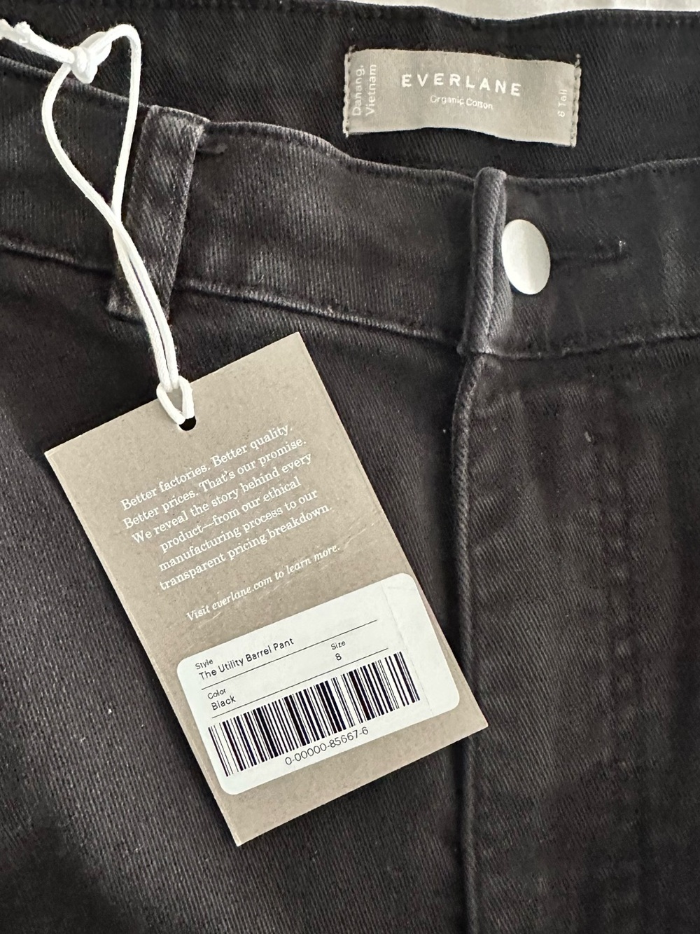 THE UTILITY BARREL PANT by Everlane size 8 Tall. - Picture 11 of 12